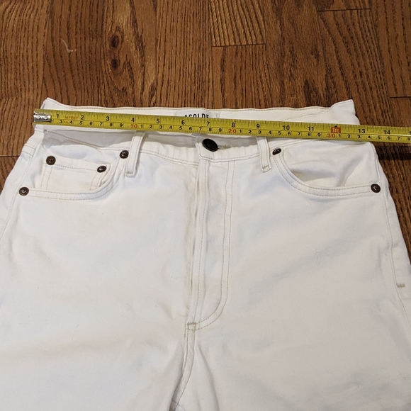 AGOLDE Nico Ultra High-Rise Slim Jeans in white, size 25 - Picture 10 of 11